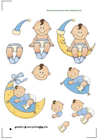 Moon Baby Boy Print And Cut