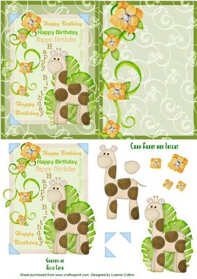 Jungle Birthday Card Front