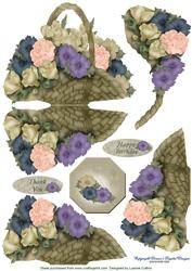 Basket Bouquet Card