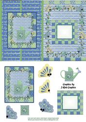 Butterfly Garden Fold Back Card