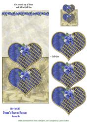Beautiful Blue Over the Top Card