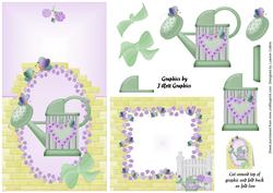Butterfly Lilac Garden Over the Top Card