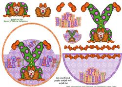 Clown Around Wobble Over the Top Card