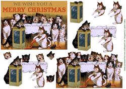Kitty Christmas Card Front