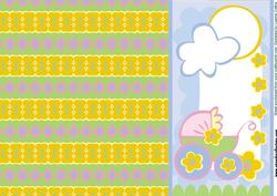 Baby Buggy Border Sheet