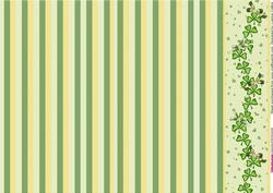 Lucky Green Border Sheet