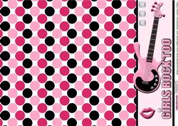 Girls Rock Too Border Sheet