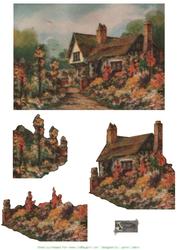 Summer Cottage Card Topper