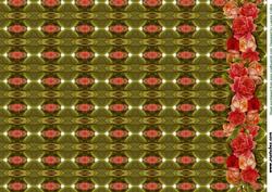 Rose Bouquet Border Sheet