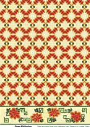 Oriental Rose Border Sheet 1
