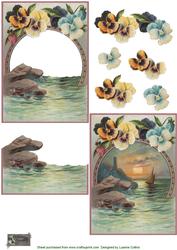 Pansy Sunset Card Front