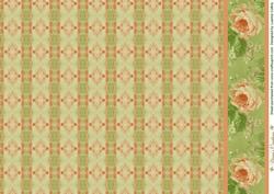 Vintage Rose Sage Border Sheet
