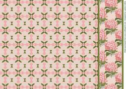 Vintage Pink Border Sheet 2