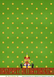 Birthday Clown Border Sheet 2