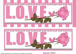 Love Stripes Dl Card Front