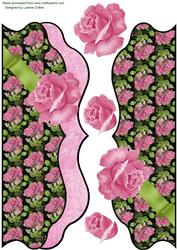 Scalloped Rose Dl Card Front