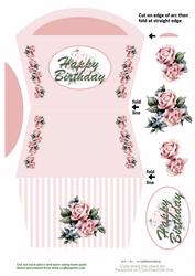 Birthday Rose Purse Card