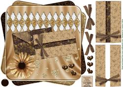 Chocolate Note Twisted Card Front