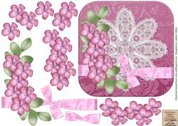 Lacy Damask Card Front