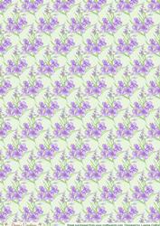 Lavender Floral Backing Sheet