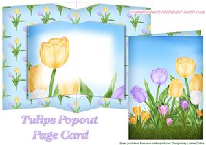 Tulips Popout Page Card