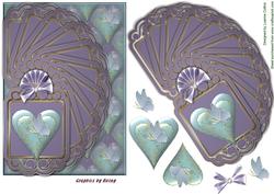 Cherish Flutter Fan Card Topper