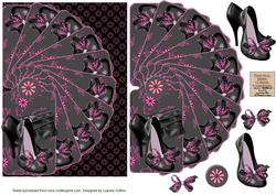 Night Out Fan Card Topper