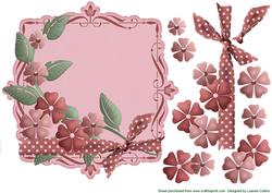 Rose Polka Dot Card Topper