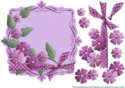 Magenta Polka Dot Card Topper