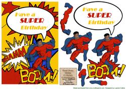 Super Birthday Card Topper