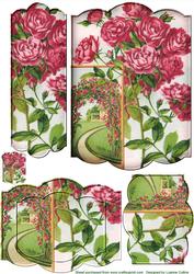 Rose Garden Bookmark Card Topper