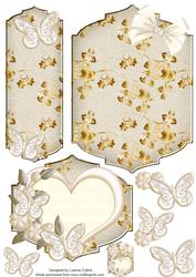 Heart and Gold Bookmark Card Topper