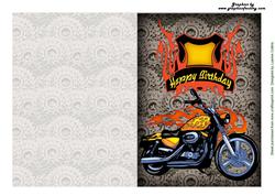 Flaming Birthday Card