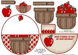 Apple Basket No Hole Wobble Over the Top Card