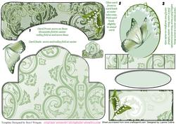 Lily of the Valley Push Pull Card