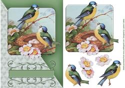 Birdsong Green Diagonal Card Topper