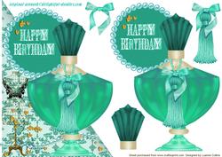 Vintage Birthday Jade Card Topper