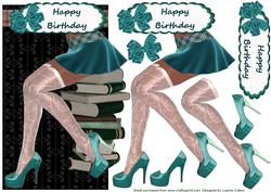 All About the Shoes Jade Card Topper