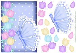 Butterfly Tulip Blue