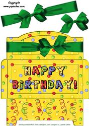 Green Bow Birthday Money Gift Envy
