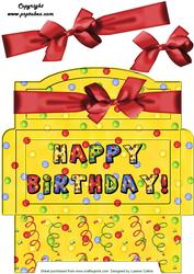 Red Bow Birthday Money Gift Envy