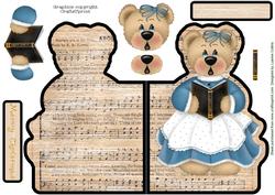 Singing Merry Christmas Shaped Card