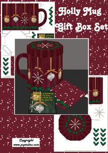Holly Mug Gift Box Set