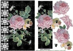Rose and Bee Card Front
