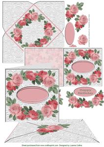 Lacey Roses Card Enclosure Seal Set