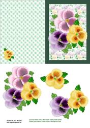 3 Pretty Pansies Card