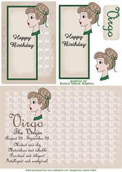 Virgo Zodiac Card and Insert