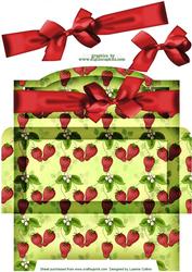Strawberry Money Holder with Bow