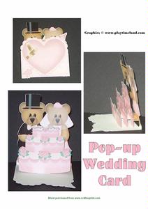 Wedding Pop-up Card Print And Cut