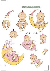 Moon Baby Girl Print And Cut